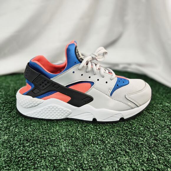 Nike Air Huarache Run Women’s 9.5 634835-031 Vast Grey Black-Rush Coral Orange - Picture 4 of 9